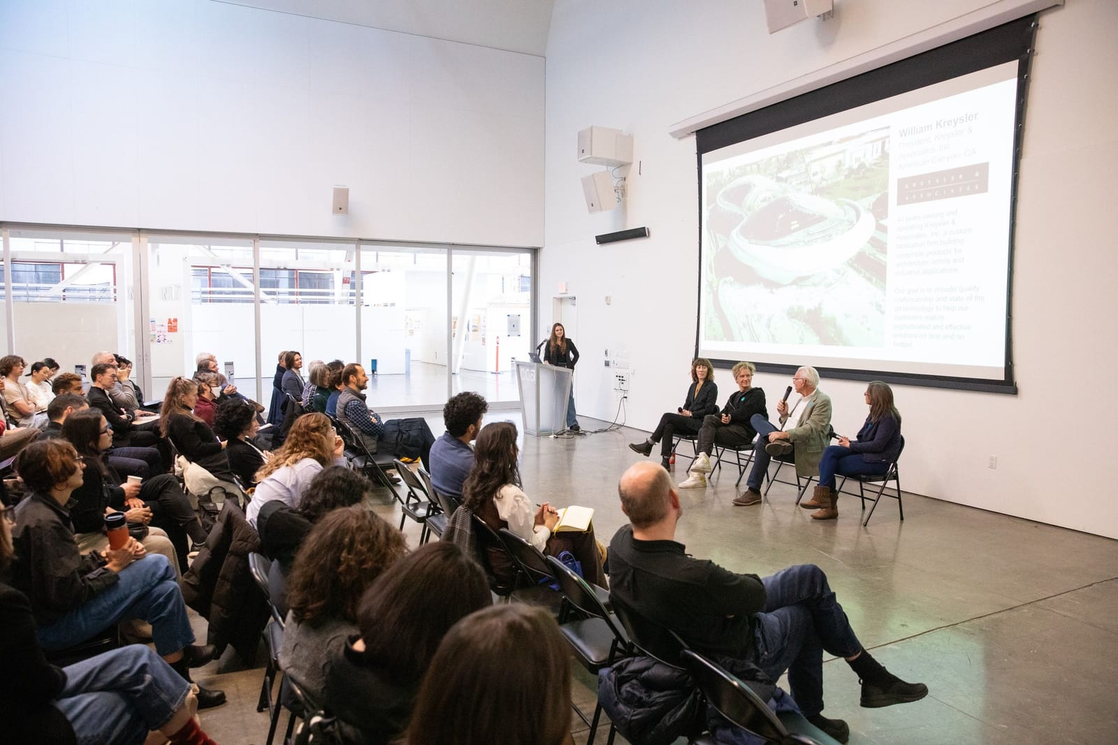 Panel discussion at the Pioneering Biomaterials event