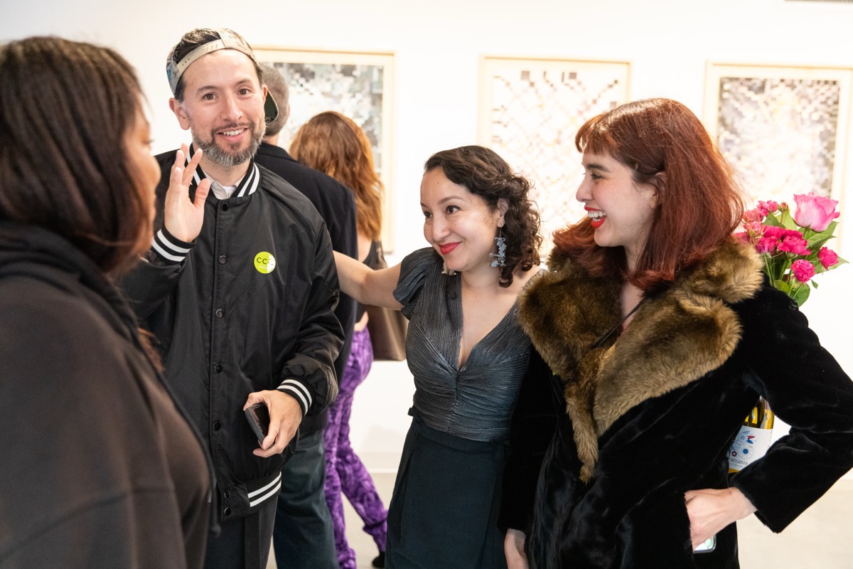 Artwork on display at the MFA thesis opening